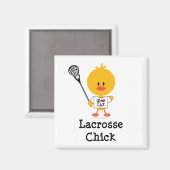 Lacrosse Chick Magnet (Vorderseite/Rückseite)