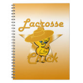 Lacrosse Chick Notizblock (Vorderseite)