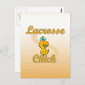 Lacrosse Chick Postkarte (Vorne/Hinten)