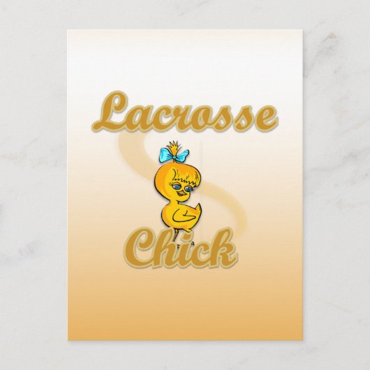 Lacrosse Chick Postkarte (Vorderseite)