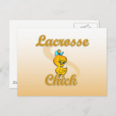 Lacrosse Chick Postkarte (Vorne/Hinten)