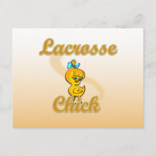 Lacrosse Chick Postkarte
