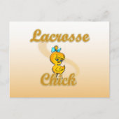 Lacrosse Chick Postkarte (Vorderseite)