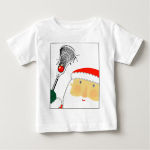 Lacrosse Christmas Baby T-shirt