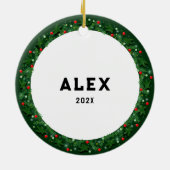 Lacrosse Christmas Collectible 2025 Keramik Ornament (Hinten)