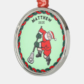 Lacrosse Christmas Collectible 2025 Ornament Aus Metall (Links)