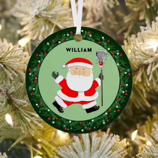 Lacrosse Christmas Collectible 2025 Ornament Aus Metall (InSitu)