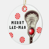 Lacrosse Christmas Collectible Keramik Ornament (Links)