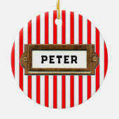 Lacrosse Christmas Collectible Keramik Ornament (Hinten)