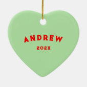 Lacrosse Christmas Collectible Keramik Ornament (Hinten)