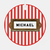 Lacrosse Christmas Collectible Keramik Ornament (Rückseite)