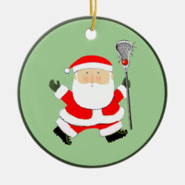 Lacrosse Christmas Collectible Keramik Ornament