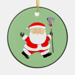 Lacrosse Christmas Collectible Keramik Ornament