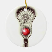 Lacrosse Christmas Collectible Keramik Ornament (Vorne)
