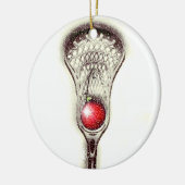 Lacrosse Christmas Collectible Keramik Ornament (Links)