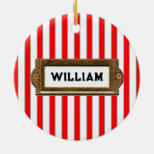 Lacrosse Christmas Collectible Keramik Ornament (Hinten)