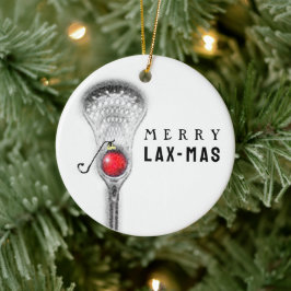 Lacrosse Christmas Collectible Keramikornament