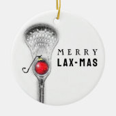 Lacrosse Christmas Collectible Keramikornament (Vorne)
