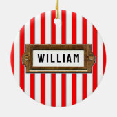 Lacrosse Christmas Collectible Keramikornament (Hinten)