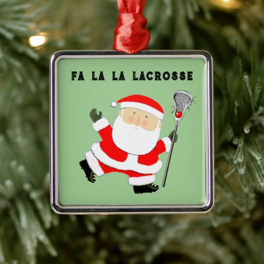 Lacrosse Christmas Collectible Ornament Aus Metall (Baum)