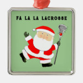 Lacrosse Christmas Collectible Ornament Aus Metall (Vorne)