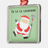 Lacrosse Christmas Collectible Ornament Aus Metall (Links)