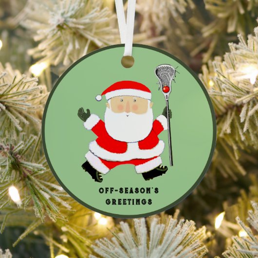 Lacrosse Christmas Collectible Ornament Aus Metall (InSitu)