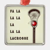 Lacrosse Christmas Collectible Ornament Aus Metall (Vorne)