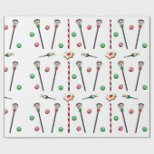 Lacrosse Christmas Geschenkpapier (Flach)