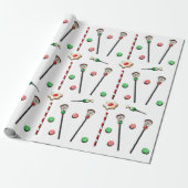 Lacrosse Christmas Geschenkpapier (Ungerollt)