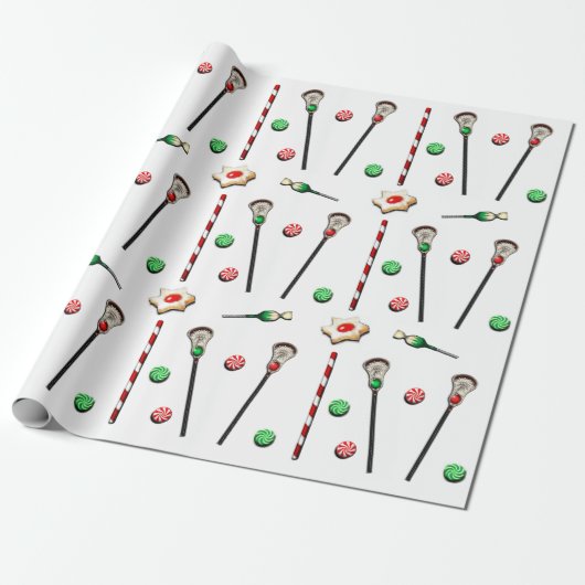 Lacrosse Christmas Geschenkpapier (Ungerollt)