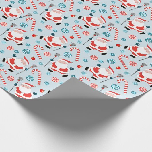 Lacrosse Christmas Geschenkpapier (Ecke)