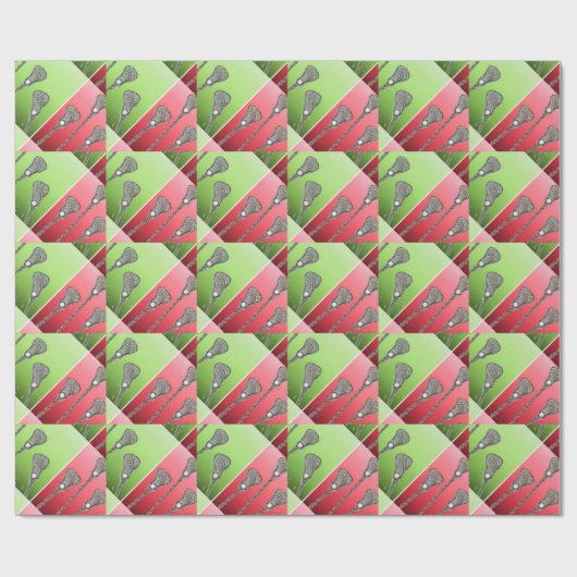 Lacrosse Christmas Geschenkpapier (Flach)