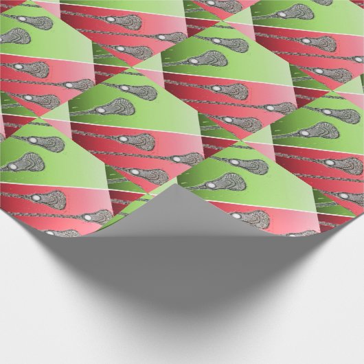 Lacrosse Christmas Geschenkpapier (Ecke)