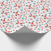 Lacrosse Christmas Geschenkpapier (Ecke)