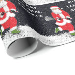Lacrosse Christmas Geschenkpapier<br><div class="desc">Lacrosse Weihnachtsgeschenk-Verpackung mit Santa Lacrosse Spieler und einem Ort,  um den Namen Ihres Lieblings-Spieler oder Teamcoach hinzuzufügen.</div>