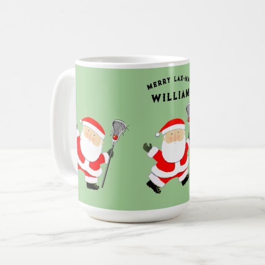 Lacrosse Christmas Kaffeetasse (Vorderseite Links)
