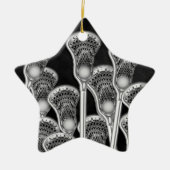 Lacrosse Christmas Keramik Ornament (Vorne)