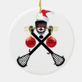 Lacrosse Christmas Keramikornament (Hinten)
