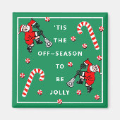 Lacrosse Christmas Kleine Geschenk Magnet (Vorne)