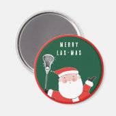 Lacrosse Christmas Kleinen Geschenke Magnet (Vorderseite/Rückseite)
