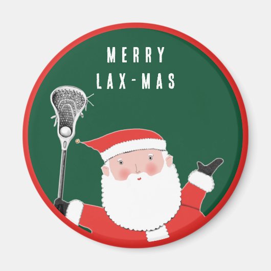 Lacrosse Christmas Kleinen Geschenke Magnet (Vorne)