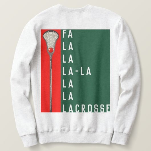 Lacrosse Christmas Sweatshirt (Design Rückseite)