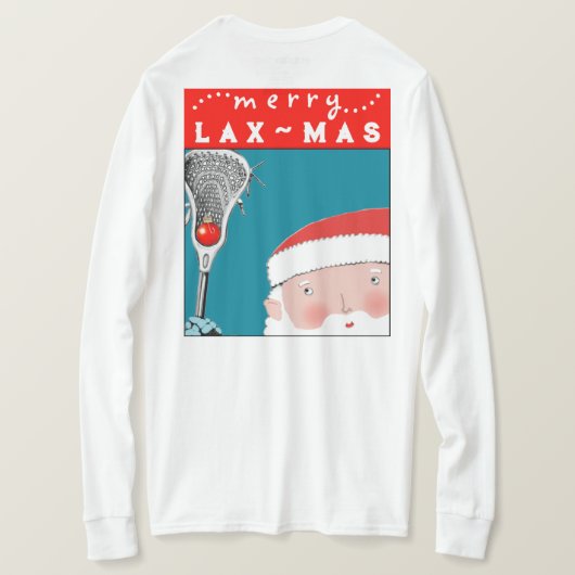 Lacrosse Christmas T-Shirt (Design Rückseite)