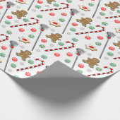 Lacrosse Christmas Wrapping Paper Geschenkpapier (Ecke)