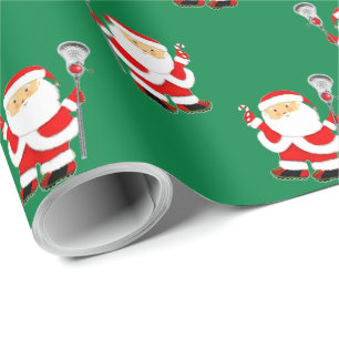 Lacrosse Christmas Wrapping Paper Geschenkpapier