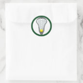 Lacrosse Classic Round Sticker (Tasche)
