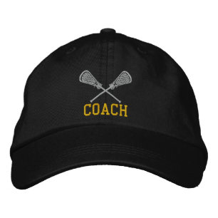 Lacrosse Coach bestickte Hülle Kappe