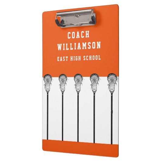 Lacrosse Coach Clipboard Klemmbrett (Links)