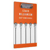 Lacrosse Coach Clipboard Klemmbrett (Rechts)